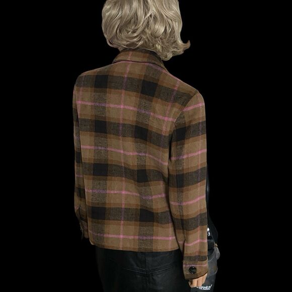 NWOT Steve Madden Shacket Women's M Casual Relaxed Fit Buffalo Plaid Outdoors - Picture 5 of 12